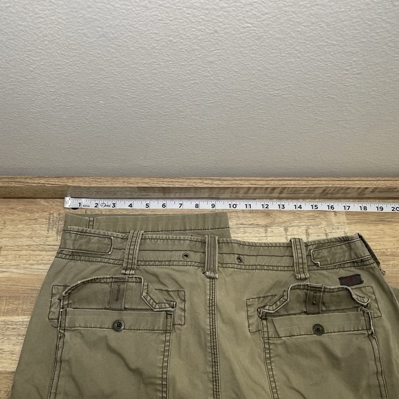 Old Navy Cargo Pants Mens 33x30 Green Baggy Military Paratrooper Surplus Vintage - Picture 7 of 8